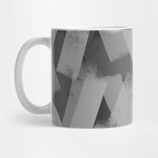 Grey Smudge Brush Strokes Mug